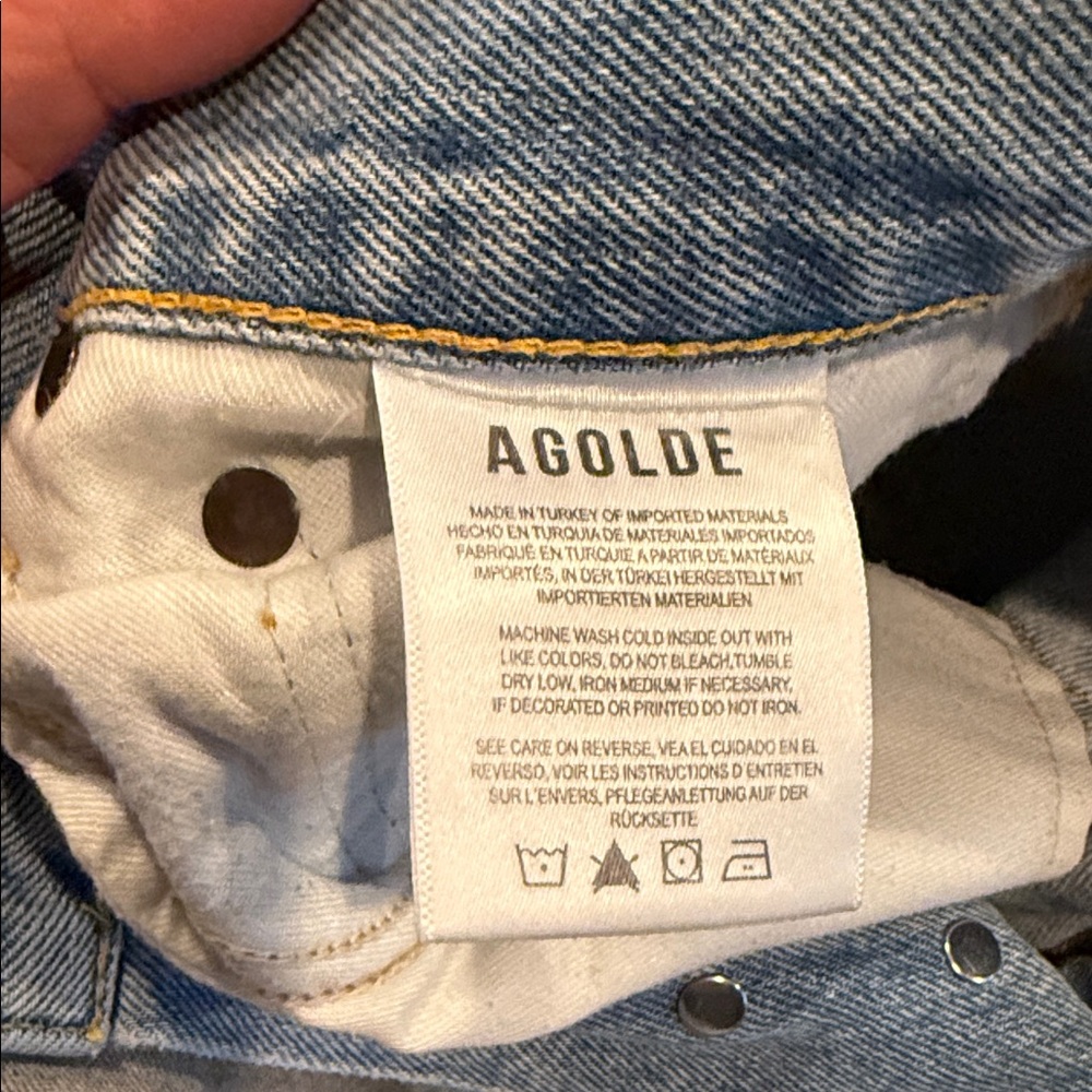 Agolde Light Blue Relaxed Fit Jeans - Picture 8 of 10